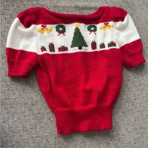 Vintage Inspired Festive Red Christmas Sweater